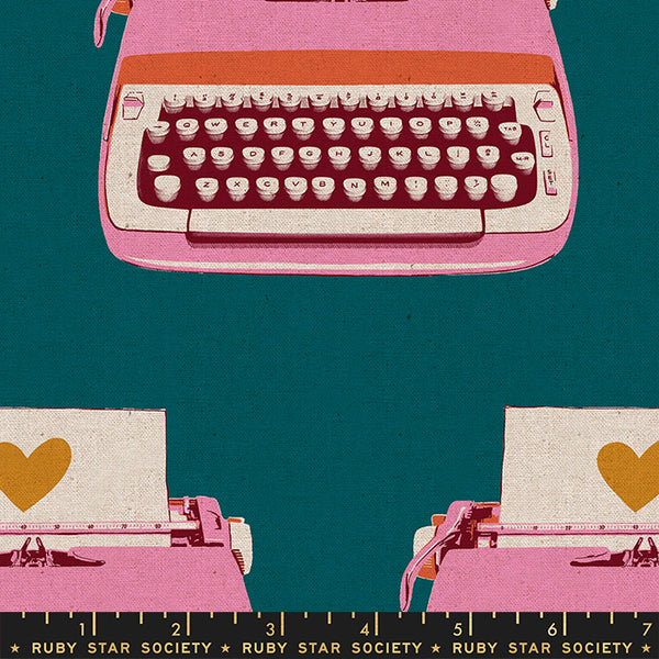 Teal Typewriters Canvas   Ruby Star Society Darlings 2