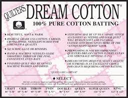 Quilters Dream Select 100% Cotton Batting