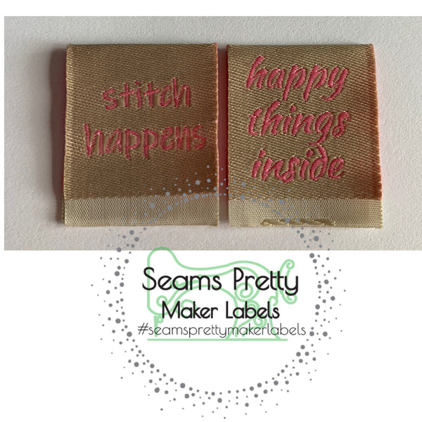'Seams Pretty' Maker Labels